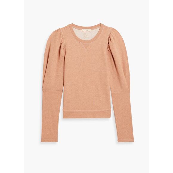 Ulla Johnson Philo French Cotton Blend Terry Sweatshirt Puff Shoulders Medium - Picture 1 of 7